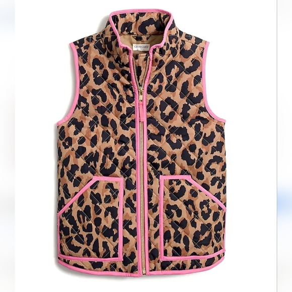 Crewcuts Other - Crewcuts Leopard Quilted Vest